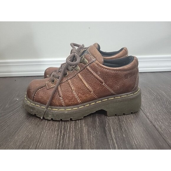 Dr. Martens Sz 5 Brown Sneakers Chunky Soles Retro 90’s Y2k VINTAGE 9764